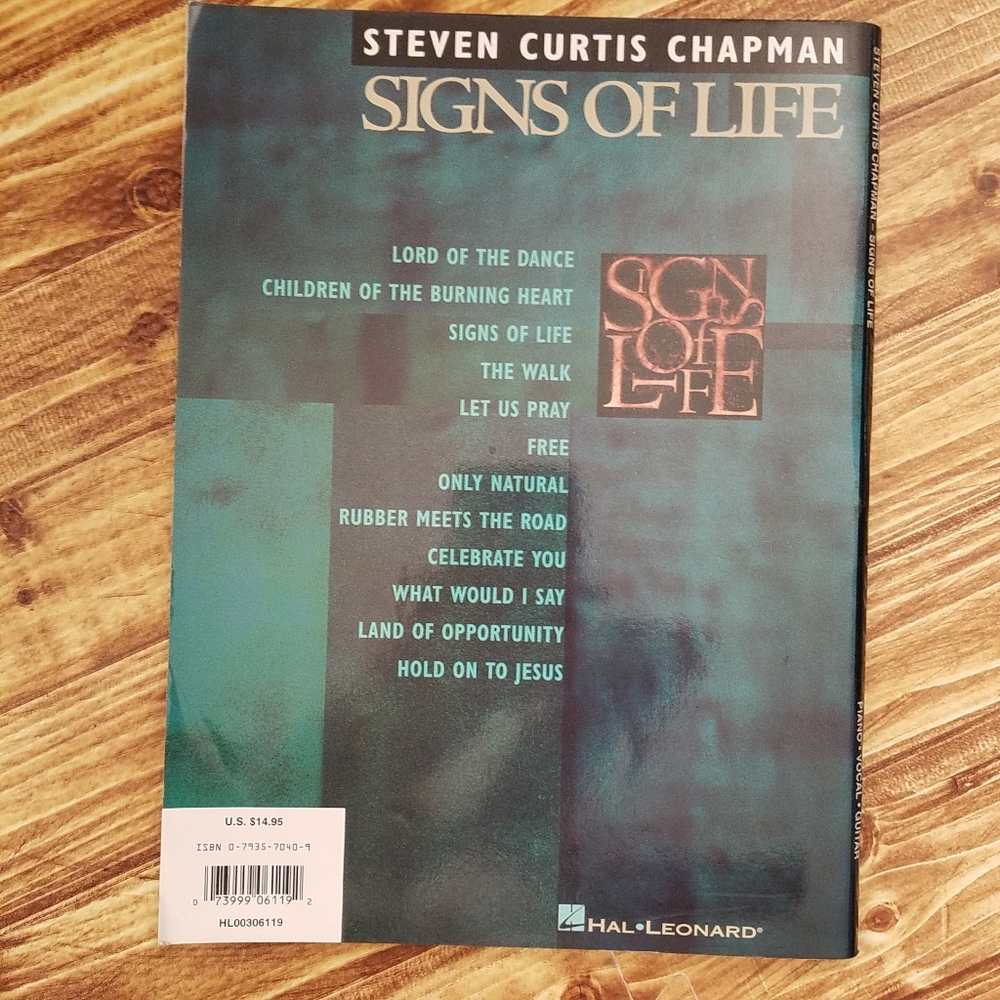Steven Curtis Chapman "Signs of Life" Sheet Music Songbook Hal Leonard Guitar - Picture 3 of 10